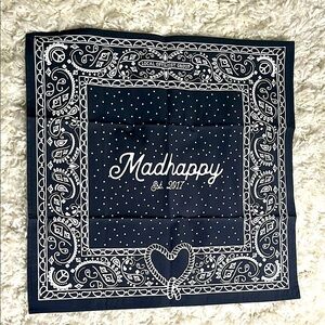 Madhappy Dark Blue Bandana with White Design